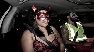 She came back from the Halloween party all stretched out and full of cum after that wild session