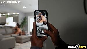 ameena eagerly takes on two massive brick dicks, riding them in cowgirl before a creamy finish.