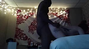 Thick sexy white girl BENDS OVER for BIG BLACK COCK in hardcore interracial doggystyle.