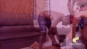 Unexpected Massage Turns Into Wet Pussy Action With Curvy Ebony Babe In First-Time Double Penetration