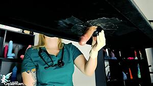 Naughty Nurse Uses Milking Table With Toys On Patient