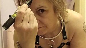 Amateur European Milf Bound As Slave Licks Toilet With Buttplug In Ass