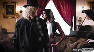 uh, me and my girl made this disapprovin priest lick our hairy pussies in a wild threesome, it was so dominatin and hot...