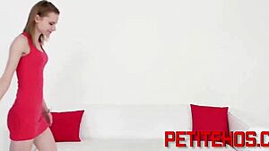 Tiny blonde amateur teen with small tits faces intriguing hardcore reality ramming