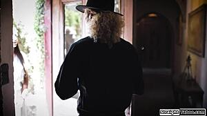 uh, me and my girl made this disapprovin priest lick our hairy pussies in a wild threesome, it was so dominatin and hot...