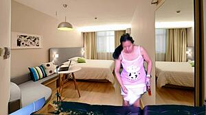 House Maid Agarabas and Olpr in Close-Up Outdoor Blowjob and Handjob