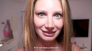 hey neighbor, why did you invite me for dinner just to surprise me with your huge dick?