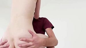 Tiny blonde amateur teen with small tits faces intriguing hardcore reality ramming