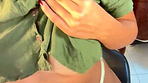 Blonde Dancer Gets Cum In Mouth