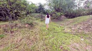 Thai Babysitter Moans In Outdoor Public Forest Masturbation
