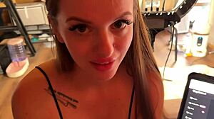 Big Ass Brunette Babe Gives Blowjob And Rough Pov Sex To Boyfriend With Cum In Mouth