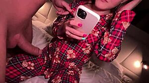 Sexy stepdaughter sets out to please her stepfather. She aims to make him truly happy.  