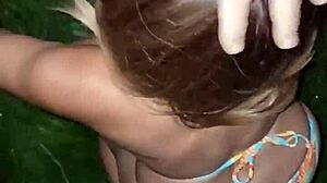 Broken slut Britney's obedience training as cum whore hits deep with humiliation and swallow.