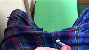 brunette babe watched me jerk on the balcony then sucked my cock outdoors until i filled her mouth with cum