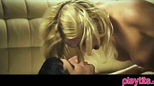 this very cute blonde with small 18+ tits got fucked in doggystyle and blowjob scenes, turning the encounter into a steamy pornstar session.