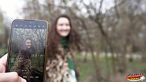 German scout boldly drills big natural saggy tits teen 18+ alisa horakova in hairy pussy casting.