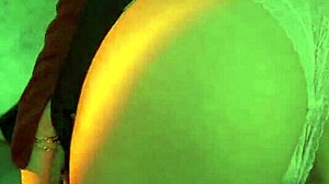 Hottest Lingerie Try On Haul With Brunette Amateur Dancing Naked In Stockings