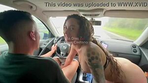 i feel so horny as i and my friend fuck uber driver with big cock during trip