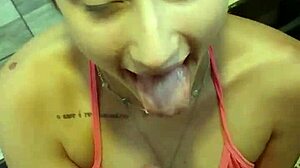 sadira hotwife teases in the erotikaxxx bathroom. this cute curvy latina blonde handles big monster cock beautifully.