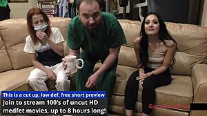 bratty orphans cheerleading physical gets wild with blaire celeste in backstage nurse fetish tickling feet gloves