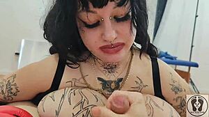 old chubby cougar lady lynn craves that bbc. she blows and fucks the monster cock in interracial curvy action.