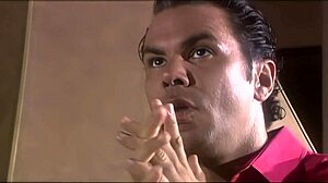 Shay Sweet cums on her man's dick then lays back for jizz spray