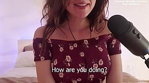 German teen gives dirty talk instructions to lick her pussy in close-up submissive roleplay