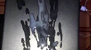 skinny guy with big cock does solo masturbation. he shoots huge cum in homemade video.