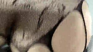 finally my wifes friend let me fuck her in lingerie