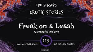 freak on a leash guides amateur through erotic pov masturbation to intense orgasm in reality fetish audio