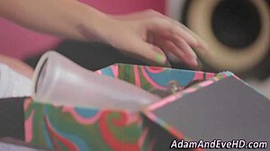 Bold Lesbian Threeway Eat Out