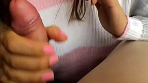 this hot college girl gives amazing blowjobs until cum fills her cute mouth every day