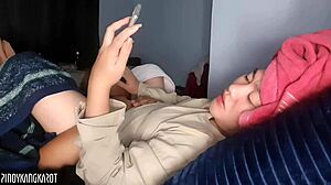 Sa ko kumain ny puke with her swollen big clit. This chubby Asian screams in wet pussy orgasm.