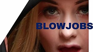 British Teen 18+ Blonde Sucks Fan Deepthroat Eats Cum First Time Homemade Blowjob
