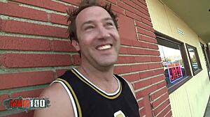 i love how this horny blonde milf with big ass takes my big cock deep in her mouth and swallows cum