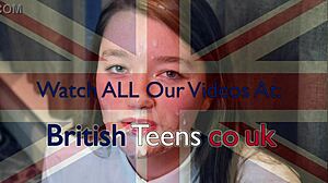 British 18 year old brunette college student in goth cosplay lingerie squirts on fucking machine