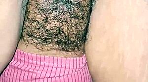 Indian desi hot girl moans during hardcore fucking. The curvy housewife spreads her hairy pussy and big natural tits in homemade close-up action.