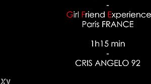 girl friend experience with cute french angela in paris lingerie and stockings pov sex 😘