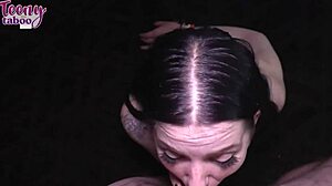 nasty brunette lily thot gives blowjob and deepthroat to seth brogan in bed