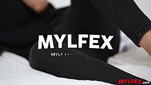 Mylfex - Hot Wife Milf Gets Permission For Deepthroat Blowjob And Anal Banging In Garage