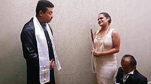 Paty Bumbum married famous Brazilian dwarf Ze Pequeno, then on honeymoon he wrecked my ass but made me cum hard.