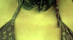 Gym workout leaves her all wet with sweat dripping down her legs profusely