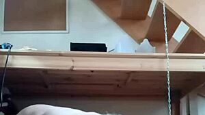 Bound milf slave humiliated with toys and licking in homemade bdsm session 😈