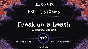 freak on a leash guides amateur through erotic pov masturbation to intense orgasm in reality fetish audio