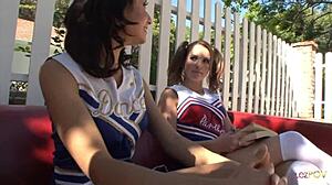 face sitting her lesbian cheerleader friend