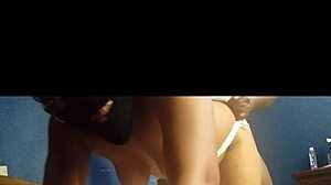 she surprised me with her muscular bodybuilder curves in stockings during homemade fucking workout