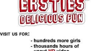 Niedlich und Versaut Blonde German Babe Fingers Hairy Pussy with Vibrator