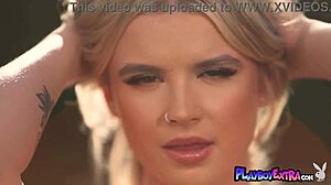 i feel so free stripping my big natural tits outdoors, this blonde teen sky wonderland taking a relaxing sunbath with softcore tease