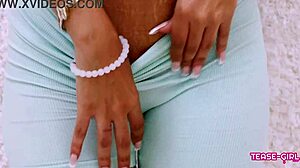 why does this beautiful black chick supermodel get a pov massage on the sofa?