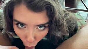 hot canadian blonde eden ivy subtly gags on big cock with deepthroat facial and wet pov